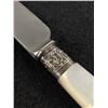 Image 2 : Victorian Knife Mother Of Pearl, Sterling Handle