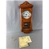Image 1 : Beautiful Vintage Spirit Enterprised Ltd 31 Day Pendulum Wall Clock w/ Key & Instructions. Approx. 2