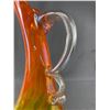 Image 2 : Beautiful Vintage 13" Signed Arte ___? Glass Pitcher Vase.