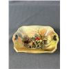 Image 2 : Vintage Royal Winton Grimwades 7" x 5" Trinket Dish (Chip On Bottom)  Japan 2.5" H Elephant , Silver