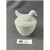 Image 1 : Vintage 5" H Hen On Nest Lidded Trinket Box. Old Hairline Crack On Hen.