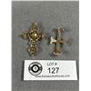 Image 2 : 2 Stone Set Cross Pendants