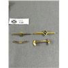 Image 2 : Vintage Collectible Lot - I.O.O.F Member Ribbon, Men's Jewelry, Brass Lock & Loonie Watch