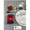 Image 2 : Vintage Collectible Lot - Chauffeur Badge, QE Coronation Pin, Rusted Bicycle Badge, Postcard, Dog Pr