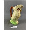 Image 2 : Collectible 1930's Shorter & Sons Majolica Owl Pitcher - 9" T