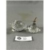 Image 2 : Vintage Blown Glass Paperweights - Clear w/ Controlled Bubbles