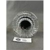 Image 2 : Gorgeous Working Etched Tyrone Mark Crystal Desk Clock - Made In Denmark