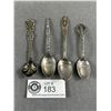 Image 1 : 4 Vintage Sterling Silver Spoons - 35g
