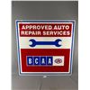 Image 1 : 36" x 36" Double Sided Metal Sign. "Approved Auto Repair Service" CAA British Columbia. NO SHIPPING