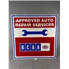 Image 2 : 36" x 36" Double Sided Metal Sign. "Approved Auto Repair Service" CAA British Columbia. NO SHIPPING