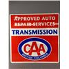 Image 2 : 36" x 36" Double Sided Metal Sign. "Approved Auto Repair Service Transmission" CAA British Columbia.