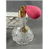 Image 3 : Rare NOS Vtg Princess House Etched Crystal Atomizer Perfume Bottle Germany Original Box & Instructio