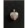 Image 1 : Vintage 925 Sterling Silver Clover Heart Locket Pendant - 8.3 Grams - 1.25" Including Bail -Marked &