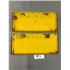 Image 2 : 2 Vintage 1933 Blank Alberta License Plates