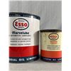 Image 2 : 2 Vintage Imperial Oil Canada Esso Marvelube Tins. Approx. 4"H & 6"H
