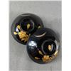 Image 2 : Pair Of Good Quality Vintage Asian Laquer Bowls