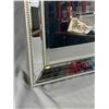 Image 2 : Nice Wall Mirror 31.5" x 25.75" w/ Mirror Framed Edge