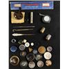 Image 1 : Lot Of Vintage Sewing Stuff, Thimbles, Buttons, Etc