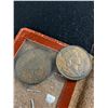 Image 3 : Vintage Queen Elizabeth Coronation Coins/Tokens In Antique Leather Case
