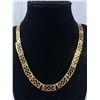 Image 1 : Vintage Gold Plate 16" Panel Necklace