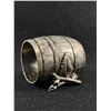 Image 1 : 2" Antique Victorian Metal Napkin Ring