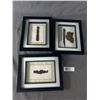 Image 1 : 3  -10" x 8" Shadow Box Framed WW2 German Metal Ammo Artifacts