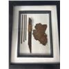 Image 2 : 3  -10" x 8" Shadow Box Framed WW2 German Metal Ammo Artifacts