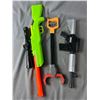 Image 2 : 3 Misc. Toy Guns & 2 Wood Plaque/Shields - Iceland & Luxembourg15.5" x 12.5"