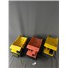 Image 2 : 3 Vintage Metal Tonka Toys Dump Trucks. Approx. 16.5" L Each