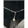 Image 3 : Sterling Silver Long Tassle Necklace w/ 7 Diamonds