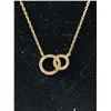 Image 2 : Double Circle Gold Filled Necklace