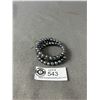 Image 1 : Genuine Black Pearl Coil Bracelet