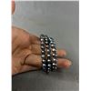 Image 2 : Genuine Black Pearl Coil Bracelet