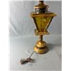 Image 2 : 2 Gorgeous MCM Vintage Wood Lamps w/ Glass & Metal Accents. Approx. 32" H