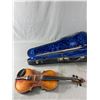 Image 2 : Vintage German Made Violin w/ Bow In Velvet Lined Case