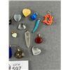 Image 2 : Collection Of Vintage Genuine Stone, Ivory, Coral, etc Pendants