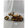 Image 2 : Vintage Wood Motorcyle w/ Side Car. Approx. 16" L