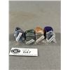 Image 2 : Lot Of 4 Polished Agate Stones On Displays