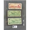 Image 2 : 3 1954 Canadian Paper Bills - (2) $1 & (1)  $2. In Protective Sleeve