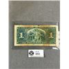 Image 2 : 1937 Canadian $1 Paper Bill In Protective Sleeve