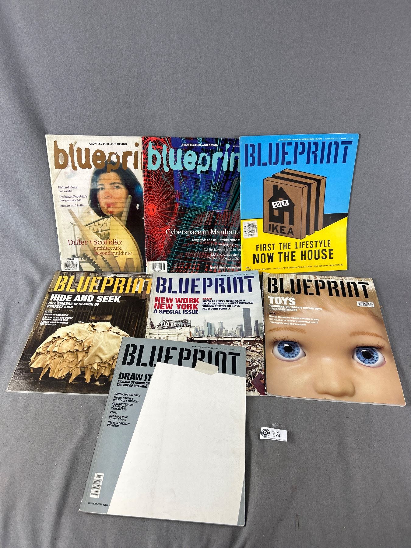 Lot Of Architecture And Design BluePrint Magazines - 3 From 90's & 4 ...