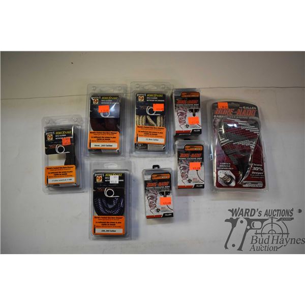 Eight assorted Bore Snakes