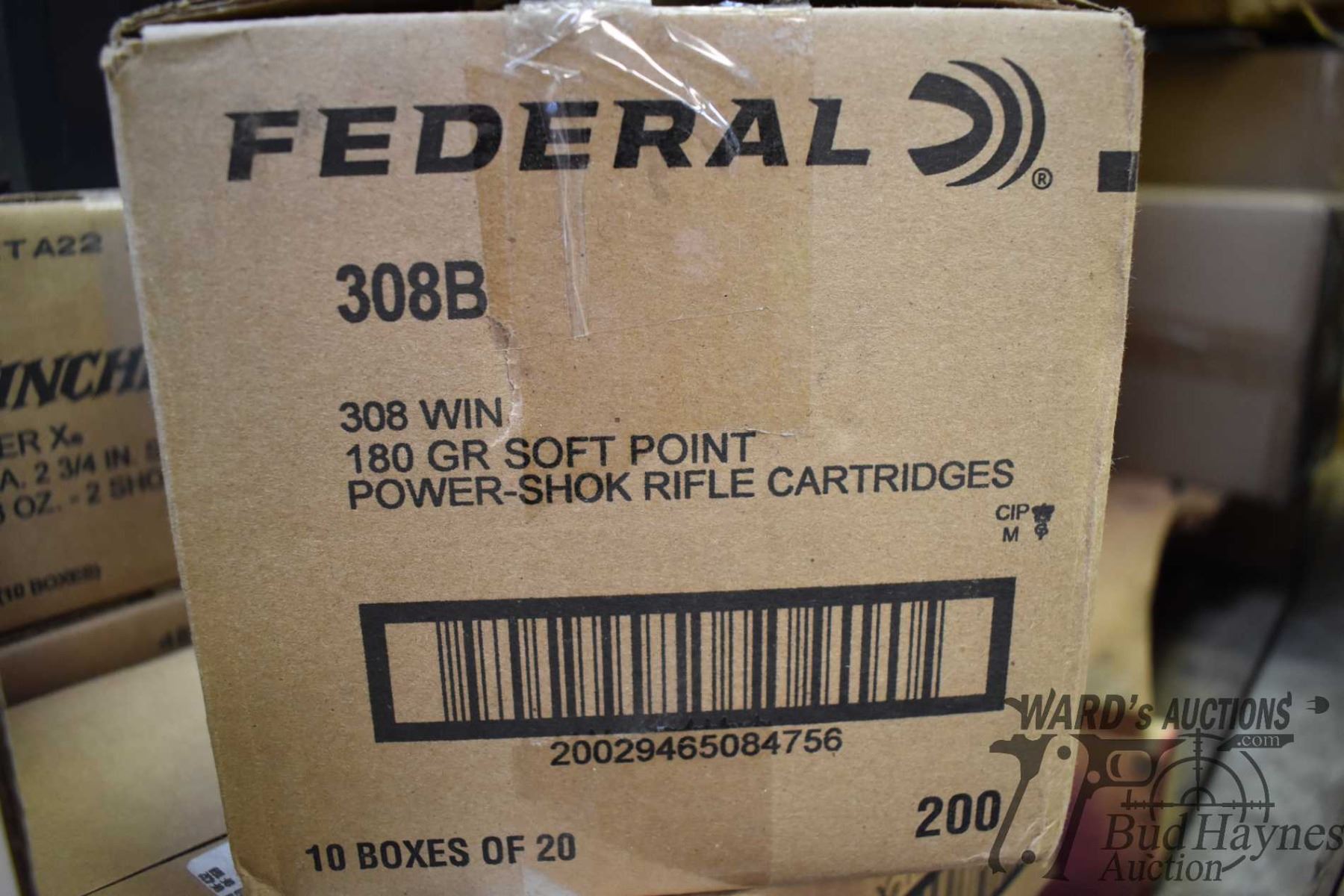 2 Count Box Case containing ten 2 count boxes of Federal .308 WIN 180 GR JSP