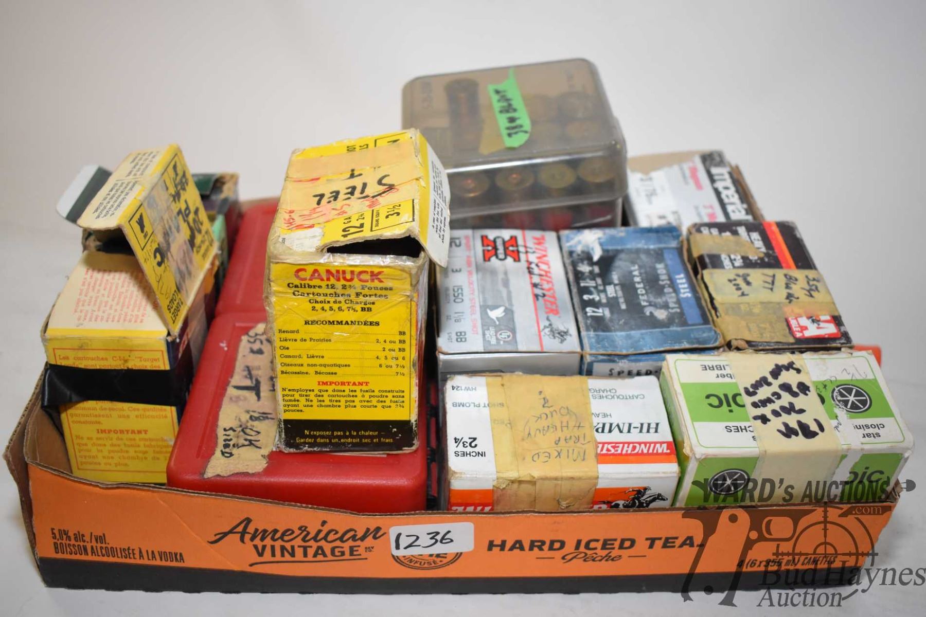 Count Boxes Thirteen 25 count boxes of 12 GA reloads of assorted lengths and shot