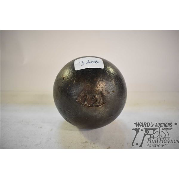 12 lb cannonball