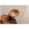 Image 2 : * 15" Big Horn Roping Saddle - Stamped 278 - Ralide Tree Double Rigging = Stamped 1935 on latigo Kee