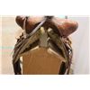 Image 4 : * 14.5" Roping Saddle, 3-Way Front Rigging Rawhide covered Wood Tree. 6/5 Gullet width, Double Riggi