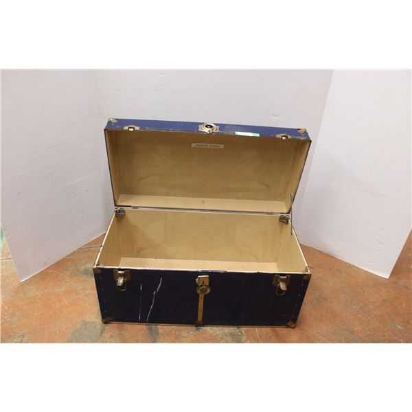 * Metal Storage Trunk - 36" x 18" x 18" - as is