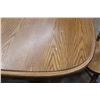Image 2 : * Oak Dining Table w/(2) Leaves & (4) Chairs - 42" x 62" x 30" (Leaves Each: 15" x 42")