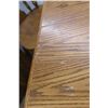 Image 8 : * Oak Dining Table w/(2) Leaves & (4) Chairs - 42" x 62" x 30" (Leaves Each: 15" x 42")